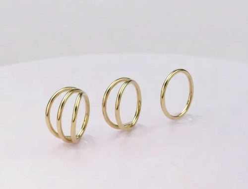 20g Surgical Steel Stack Nose Ring Piercing Hinged Hoop Huggie Earring 3 pcs set