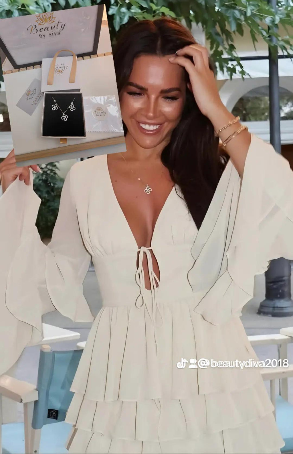 Gemma clover insired necklace set