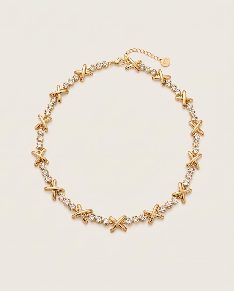 Gemma viral xoxo choker necklace