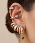 Claw climber earrings, 1 earrings 6 piercing Illusion
