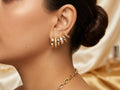 Claw climber inspired earrings, 6 piercing Illusion