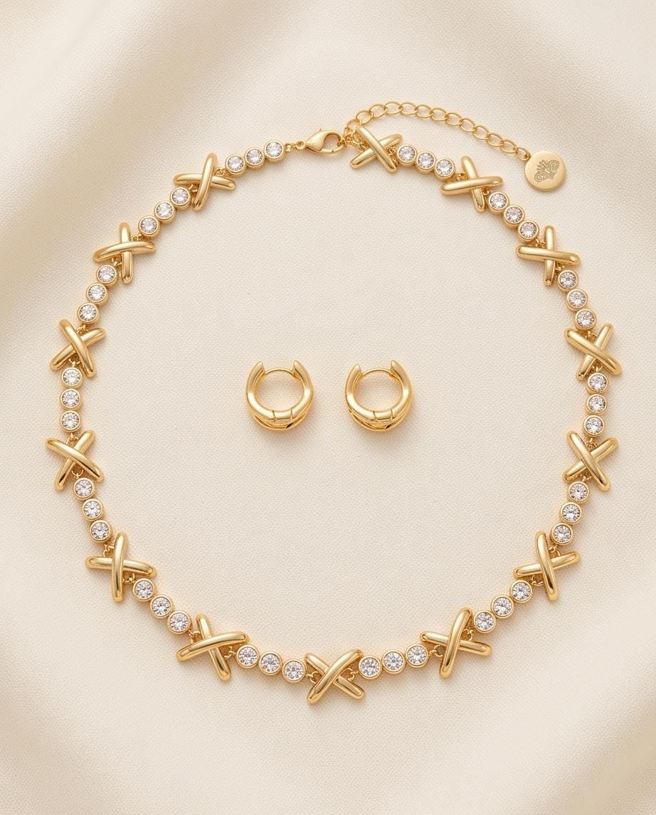 Gemma viral xoxo choker necklace