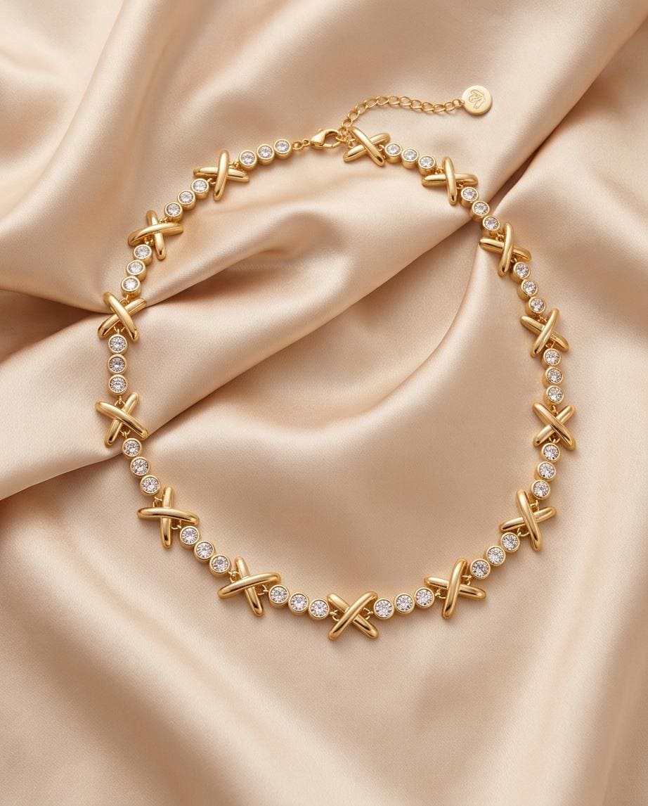 Gemma viral xoxo choker necklace